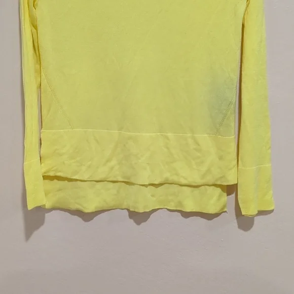 Zara Knit Top Yellow V Neck Women's Size XS - Picture 5 of 7